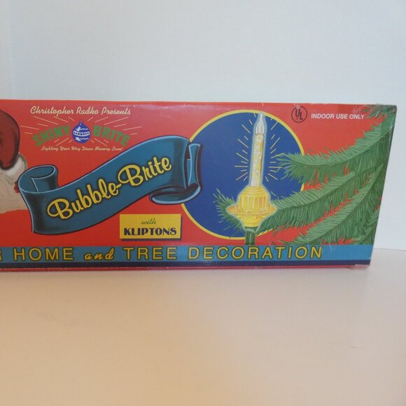 Christmas Tree Bubble Lights Bubble-Brite Vintage String and Original Box - Picture 12 of 12